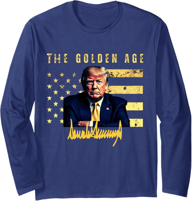 Funny Golden Age Trump Maga Golden Age Trump's Win Long Sleeve Tshirt
