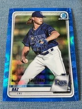 2020 Bowman Chrome - Prospects Shane Baz #BCP-221 Blue Refractor /150 (RC)