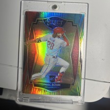 2021 Panini Select Premier #103 Alec Bohm Rookie Tie Dye Prizm RC /20 Phillies
