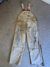 Vtg OshKosh B'Gosh Mens Duck Brown Union Made Vestbak Overalls 40X32 Insulated