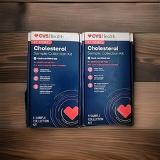 2 Pack CVS Health CHOLESTEROL At Home Test Sample Kit  Exp 5/2027 NEW 