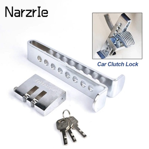 Car Clutch Lock Universal Auto Steering Wheel Brake Pedal Lock Throttle Security
