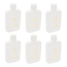 6Pcs Plastic Holy Water Bottles Church Water Bottles Container for Baptism