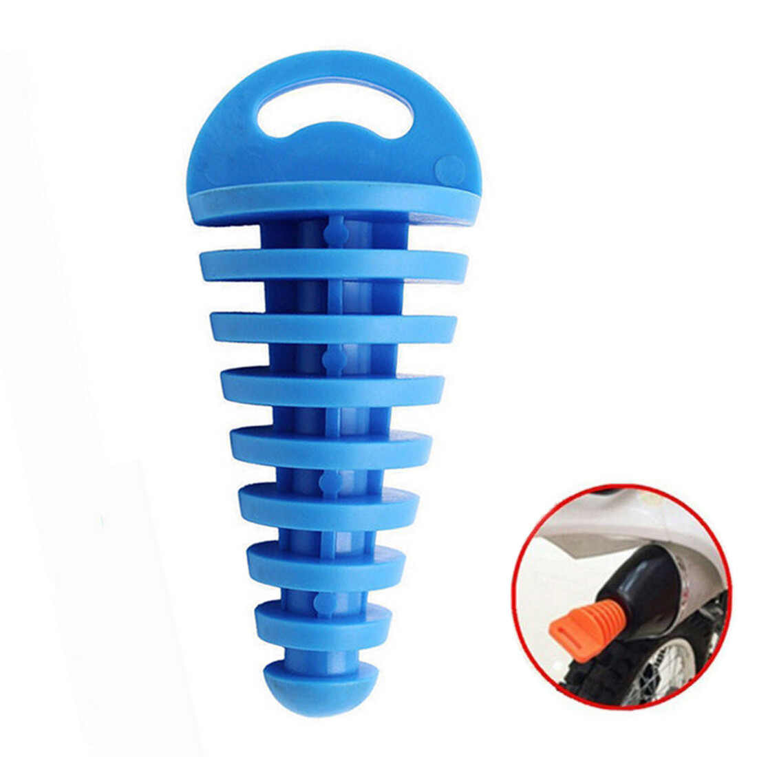 Exhaust Muffler Plug - Motorcycle & Dirt Bike Muffler Wash Cap - Foto 3