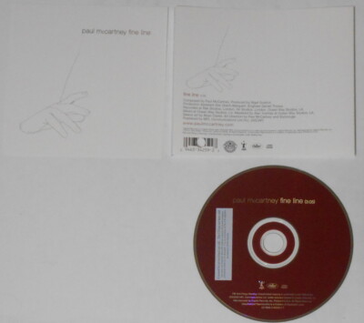Paul McCartney - Fine Line - U.S. promo label cd