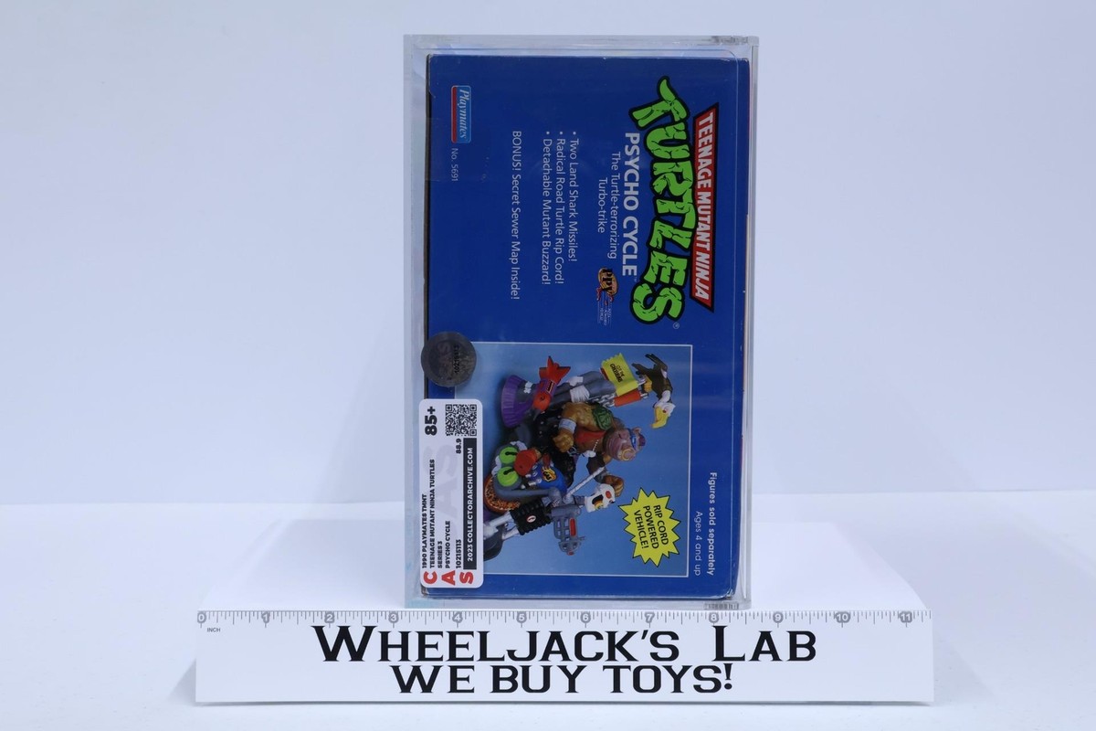 Psycho Cycle CAS GRADED 85+ TMNT 1990 Playmates Vehicle NEW SEALED