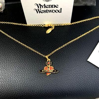 Vivienne Westwood Necklace Diamante Orb Gold IN BOX [EJ7712 | eBay