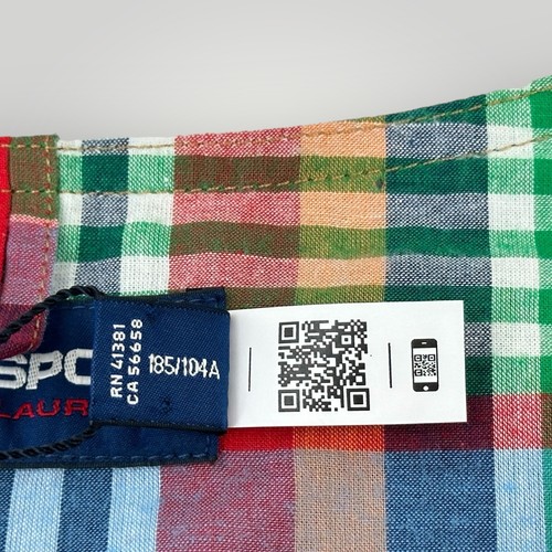 NEW $268 Polo Sport Ralph Lauren Waist Vest Patchwork Madras Plaid Mens XL NWT - Picture 11 of 14
