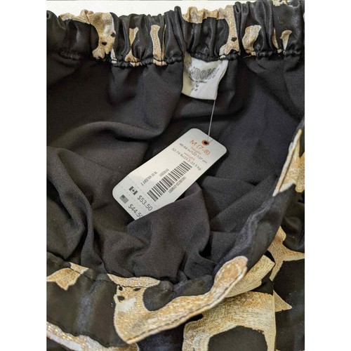 M medium 7 8 NWT Gymboree Black & Metallic Deer Print Jacquard Holiday Skirt - Picture 3 of 4