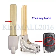 2 Remote Blank Key Blade for Lexus CT200h ES350 GX460 GS350 IS250 LX570 LS460