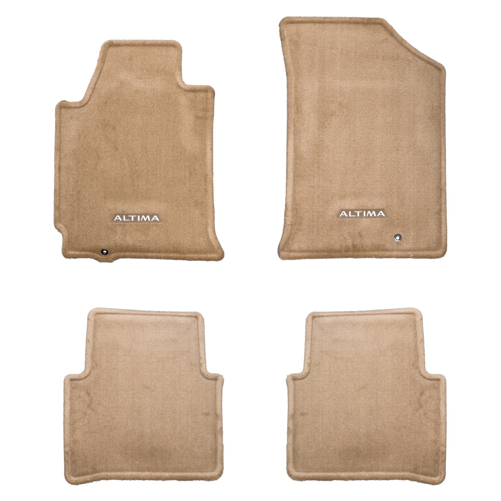 20102011 Nissan Altima Sedan Beige Front & Rear Carpeted Floor Mats