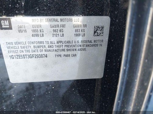 Used Ignition Switch fits: 2016 Chevrolet Malibu VIN Z 4th digit New Style keyle - Picture 9 of 24