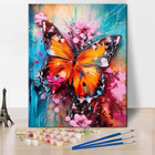 Paint by Number for Adults Beginner, Butterfly Painting Diy Oil Painting Kits on