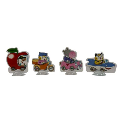 Replacement 4 Movers w/ Bases Richard Scarry's Busytown Eye Found It! Game Parts