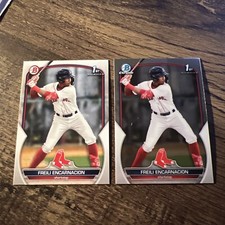 Freili Encarnacion 2023 Bowman Base/Bowman Chrome 1st Boston Red Sox 2-Card Lot