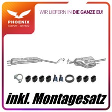Opel Astra G 1.6 (1998-2005) Stufenheck Mittel+Endschalldämpfer Auspuffanlage