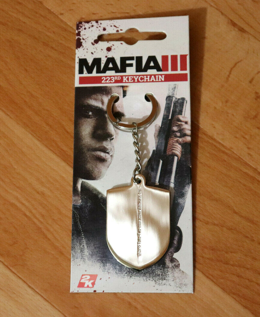 Mafia III 3 223rd Rare Metal Key chain Keyring | PS4 Xbox One