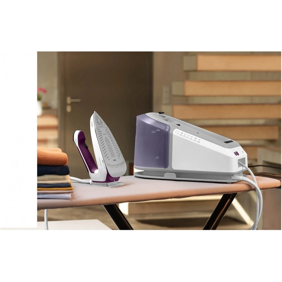Braun CareStyle 7 IS7266 VI Dampfbügelstation weiß/violett  SohleEloxal 2700W - Bild 4 von 4