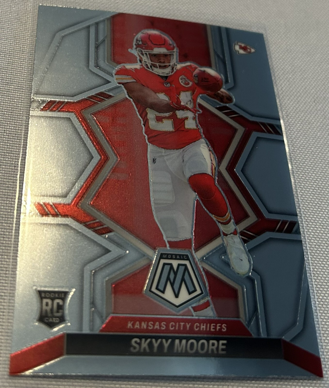 2022 Panini Mosaic Football Skyy Moore Kansas City Chiefs rookie card #319