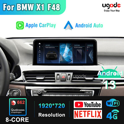Android 13 Screen Apple Carplay GPS For BMW X1 F48 Multimedia Car Stereo 10.25''
