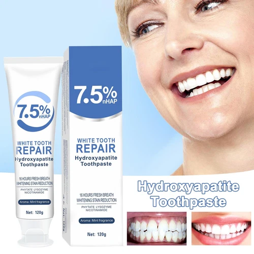 7.5% Hydroxyapatite Toothpaste Remove Yellow Tooth Stains For Sensitive Teeth - Picture 10 of 11