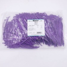1000pk Panduit PLT2S-M7 Cable Ties 7.4"L 188mm Standard Nylon Purple