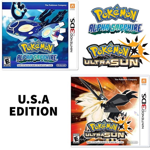 Pokemon Alpha Sapphire & Ultra Sun (U.S. Edition) Brand New Nintendo