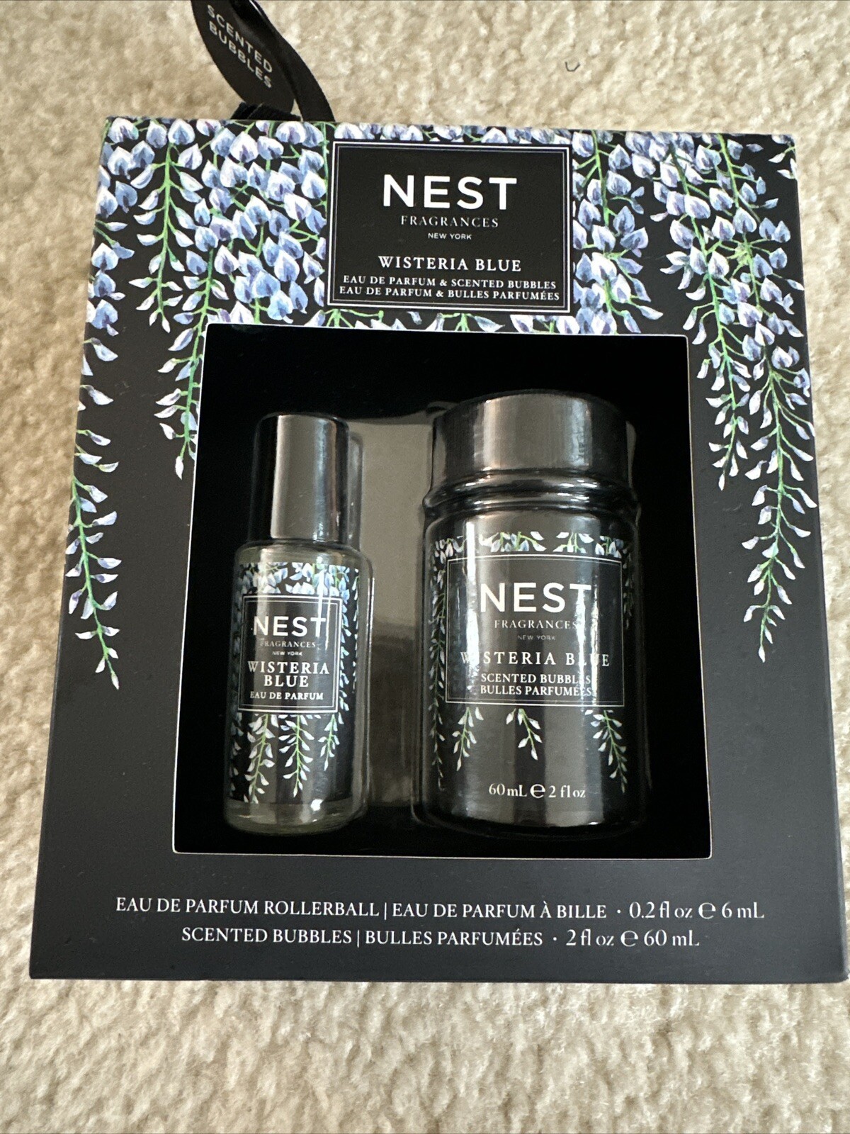 NEST Fragrances Wisteria Blue Eau de Parfum & Scented Bubbles 2 Pcs