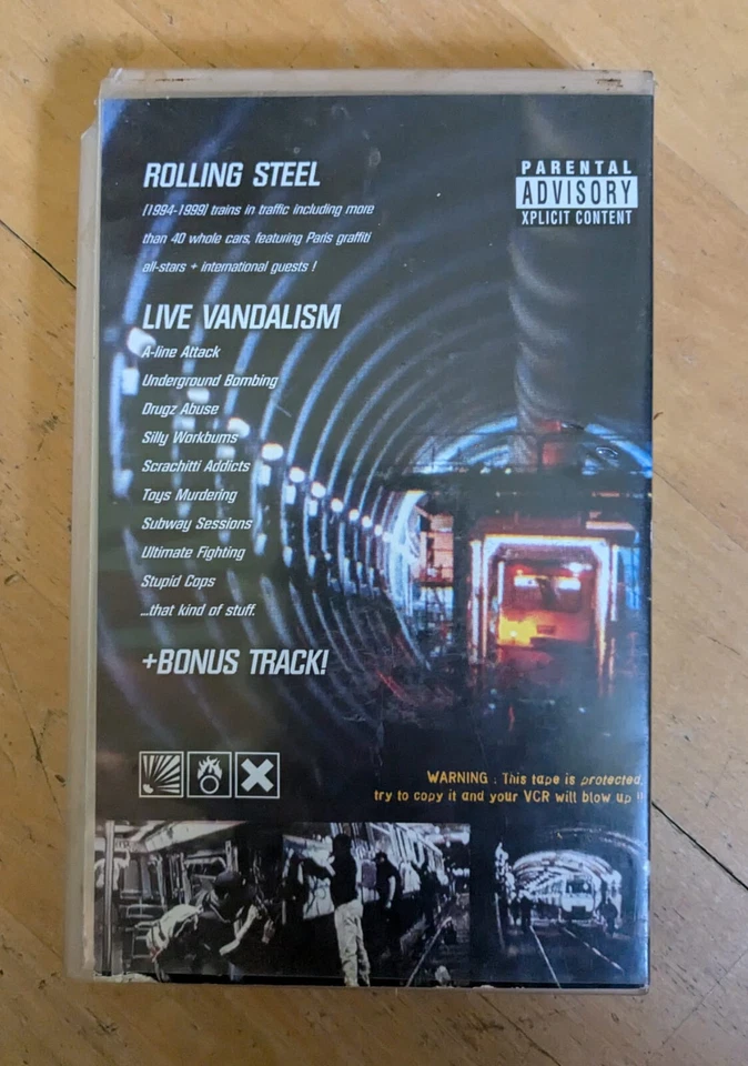 DIRTY HANDZ - Destruction of Paris City VHS (1999) Graffiti Trains France RARE - Bild 2 von 3