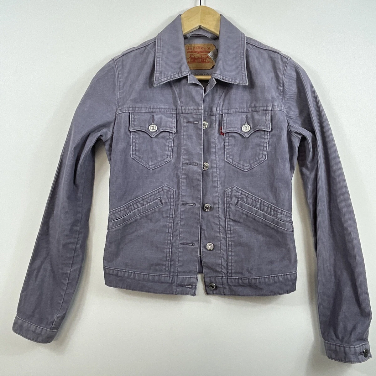 Levi's purple denim store jacket