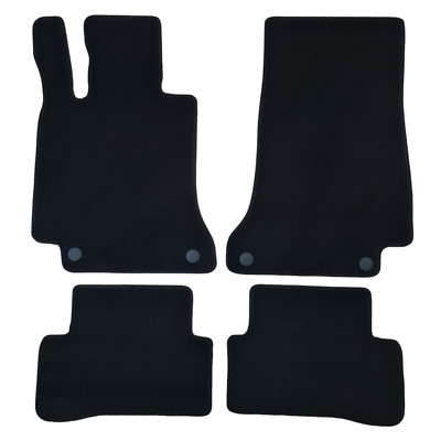 Velour Car Floor Mats For Mercedes C Class W205 Auto Liners Waterproof Black New