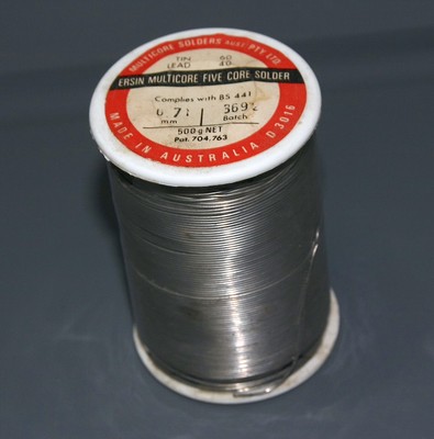 NOS VINTAGE Ersin Multicore Solder 500g Roll. Alloy 60/40 0.71 mm *NO US SELL*