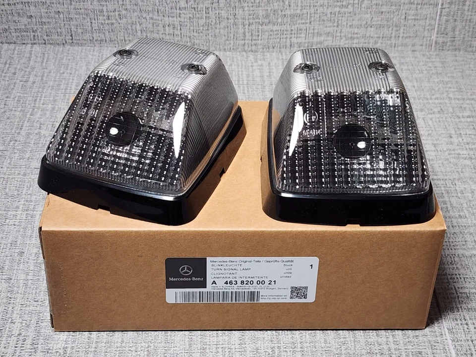 Indicators white original Mercedes G class W 460 461 463 set - Image 2 of 4