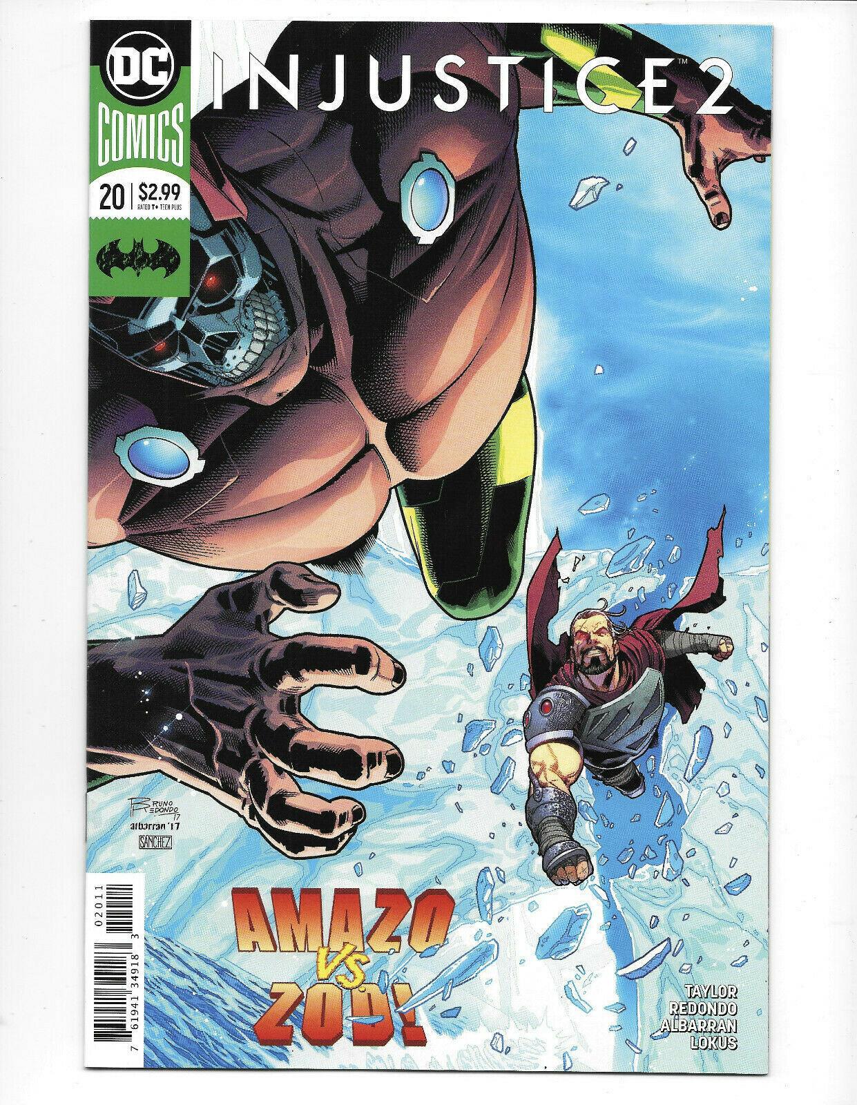 INJUSTICE 2 20 BRUNO REDONDO COVER AMAZO VS ZOD SUPERMAN 1ST PRINT NMT