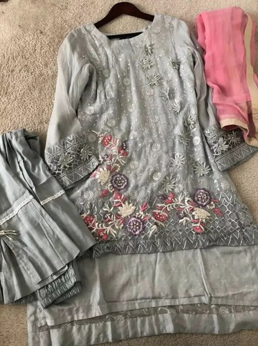 Pakistani Designer 3D flowers Formal 