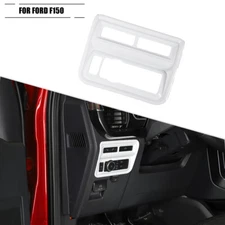 Interior Headlight Control Switch Bezel Accessories Cover For Ford F150 21+White