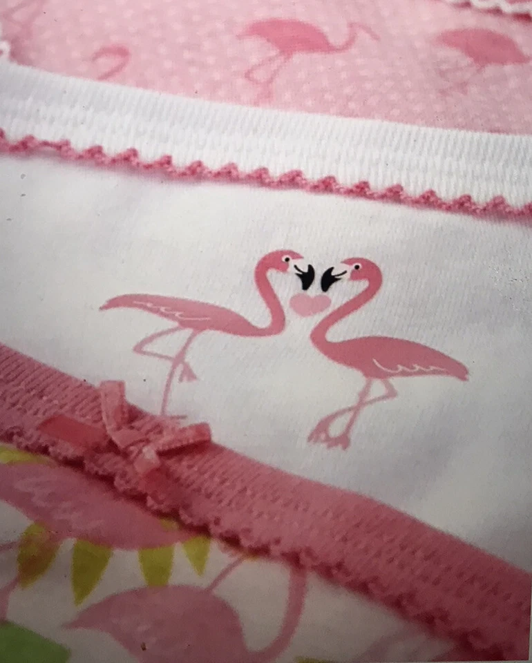 Gymboree Niñas Talla XXS 2-3 Bragas Ropa Interior Paquete de 3 Pares Rosa Flamenco Nuevo con Etiquetas Foto 2 de 4