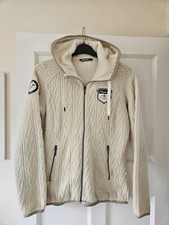 Bergans Of Norway Bergflette Womens Cream Hooded Jacket Wool Mix, Size Medium