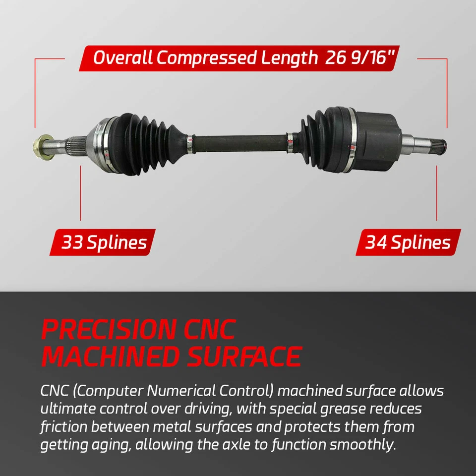 Eje delantero derecho pasajero CV para Buick Century 1994-1996 3 velocidades automático Foto 2 de 4