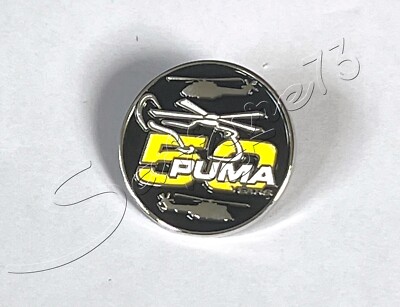 Puma 50 Enamel Metal Tie Lapel Pin Badge RAF MOD Royal Air