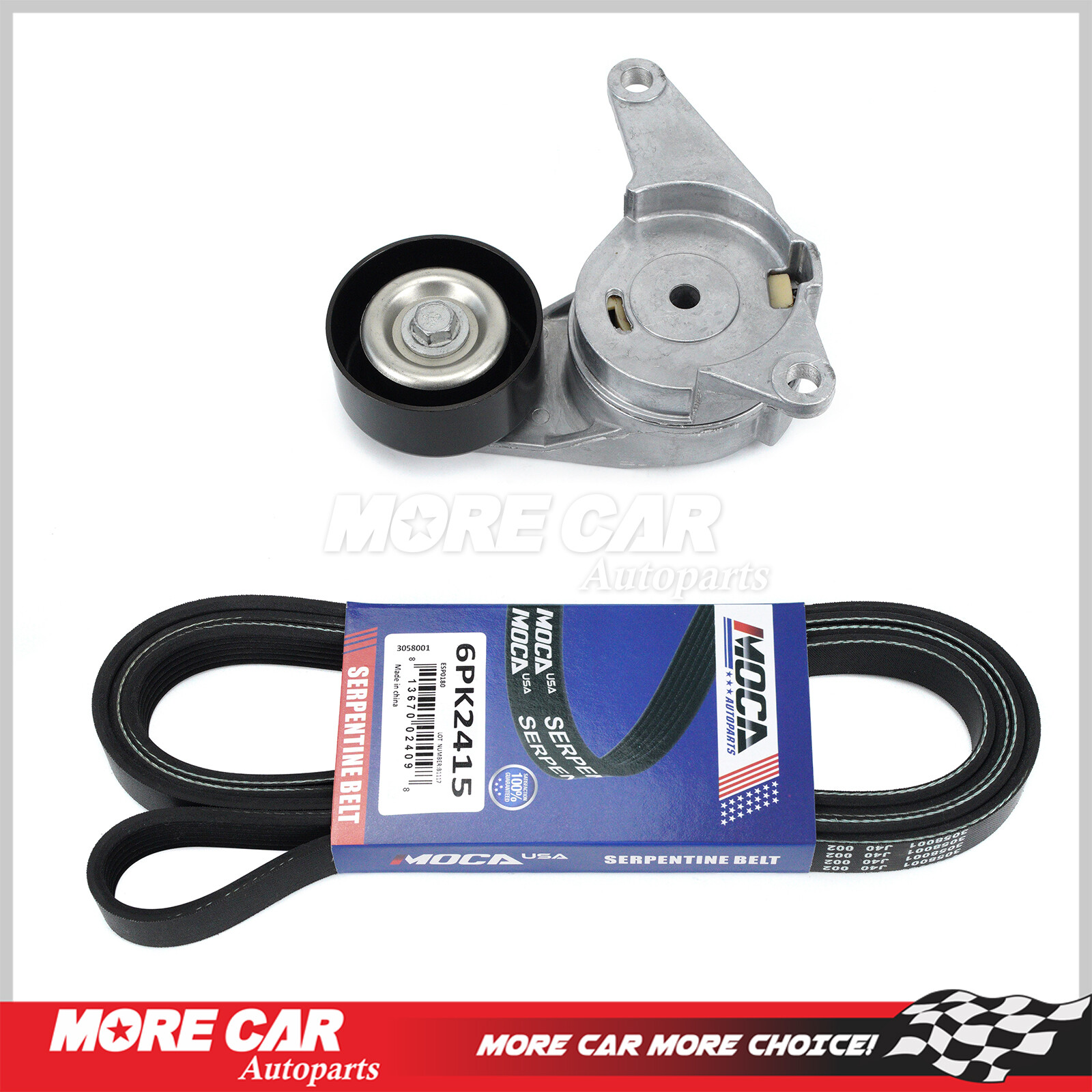 Serpentine Belt Tensioner Assembly for Chevrolet Equinox Cadillac SRX