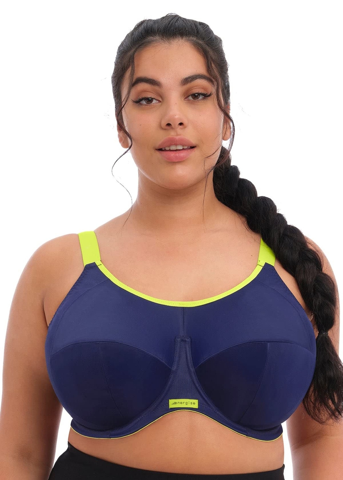 Elomi Women's Plus-Size Energise Underwire Sport Bra 34JJ Navy