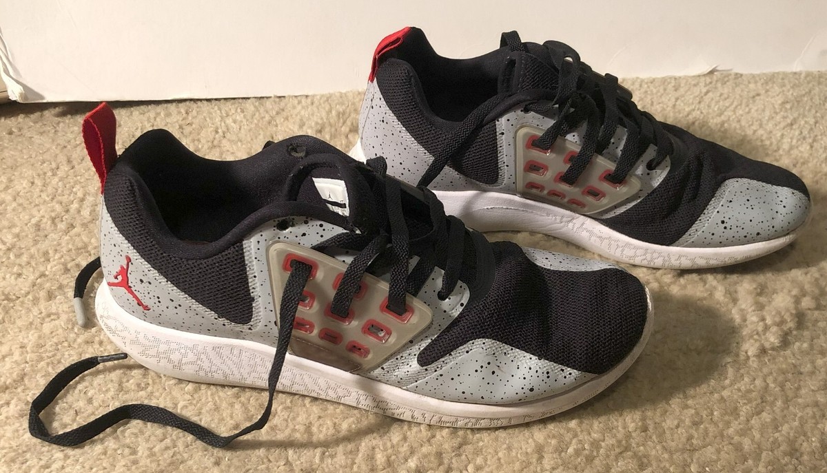 Nike Air Jordan AA4302-001 Lunar Grind Black Gray Red Sneaker Shoes Mens  Size 10