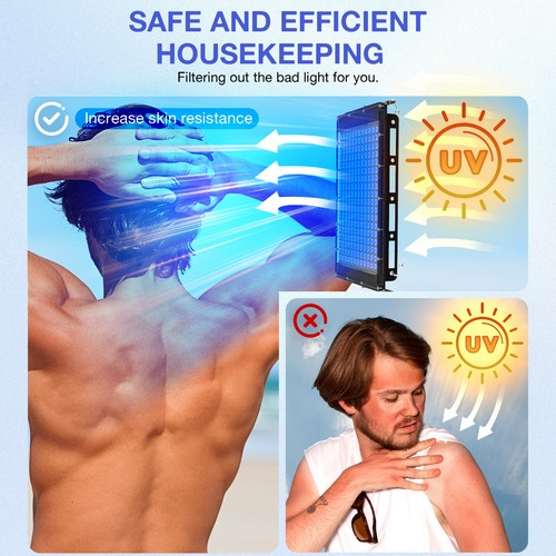 45W Sunless Tanning Lamp Sunbed Solarium Light UV Face Body Tanner Bronzer Skin - Picture 3 of 10