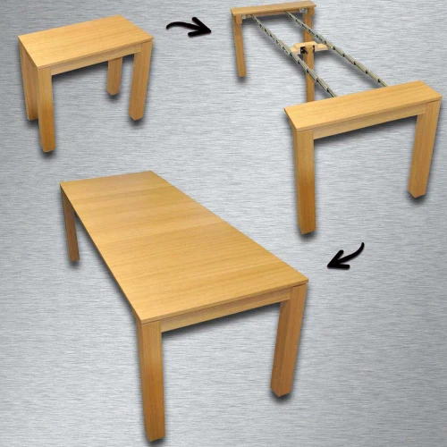 Guide Allungabili Telescopiche per Tavoli Estensibili e Consolle 6 e 12 Elementi - Immagine 2 di 4