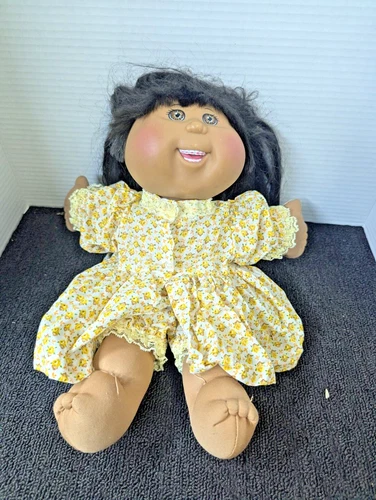 Vintage Cabbage Patch Kids Newborn Doll 1985 With Dress & Pants B7