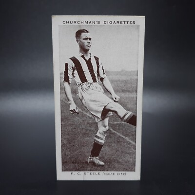footballers tobacco 1939 Churchman Association Footballers #44 Freddie Steele Tobacco Cigarette  Card