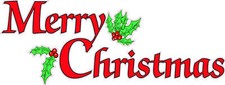 Merry Christmas Window and Wall Decor Decal