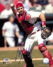 Mike Matheny Cardinals Signed 8x10 Photo Autograph PSA/DNA AL90039