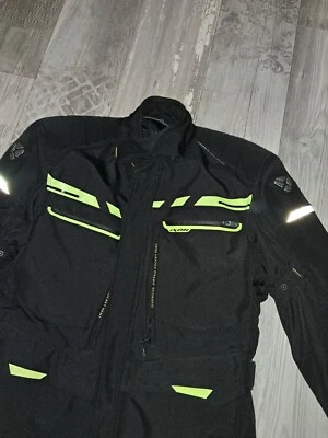 blouson moto homme taille XL couleur noir vert fluo marque ixon - Photo 1/3